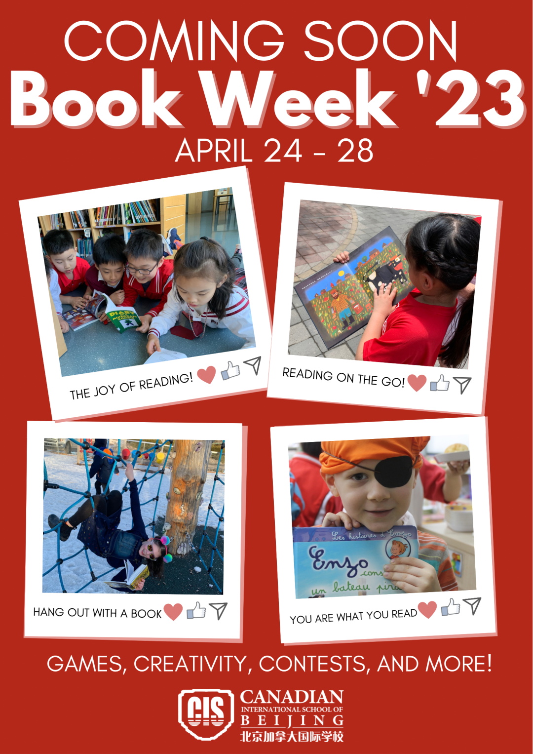 Join Us For Book Week CISBeijing Canadian International School Of 